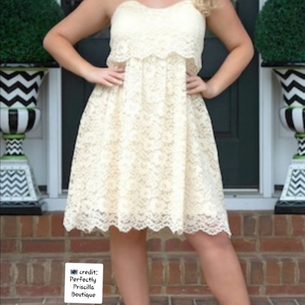 Sleeveless Lace Dress